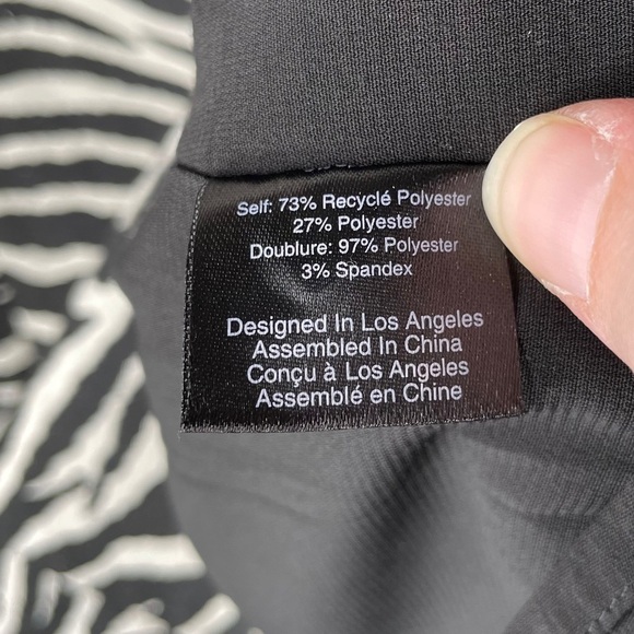 For Love & Lemons Lyla Mini White/Black Zebra Print Dress Size Medium - Picture 11 of 13